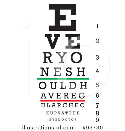 Eye Chart Clipart #93730 by Arena Creative