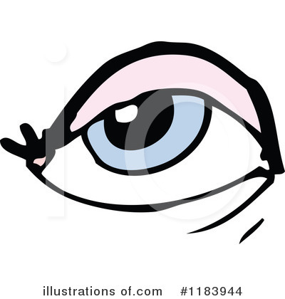 Royalty-Free (RF) Eye Clipart Illustration by lineartestpilot - Stock Sample #1183944