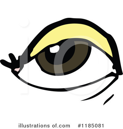 Royalty-Free (RF) Eye Clipart Illustration by lineartestpilot - Stock Sample #1185081