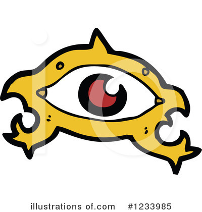 Royalty-Free (RF) Eye Clipart Illustration by lineartestpilot - Stock Sample #1233985