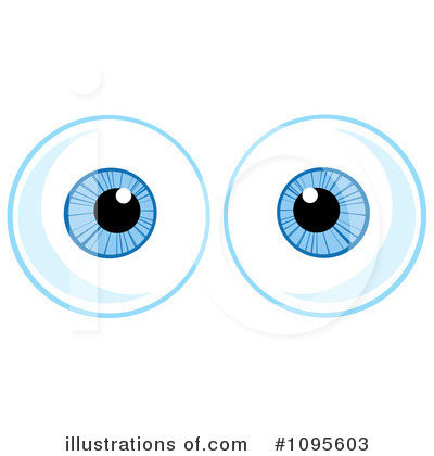 Royalty-Free (RF) Eyeball Clipart Illustration by Hit Toon - Stock Sample #1095603