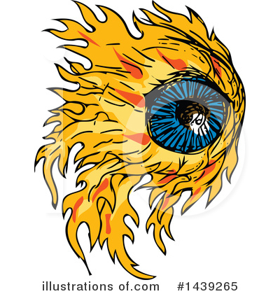Royalty-Free (RF) Eyeball Clipart Illustration by patrimonio - Stock Sample #1439265