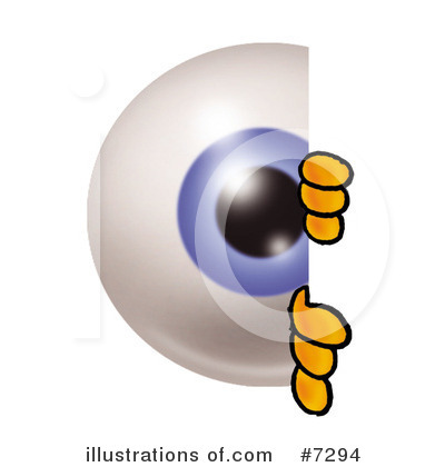 Royalty-Free (RF) Eyeball Clipart Illustration by Mascot Junction - Stock Sample #7294