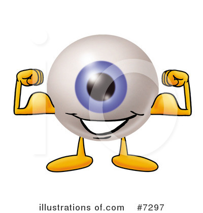 Royalty-Free (RF) Eyeball Clipart Illustration by Mascot Junction - Stock Sample #7297