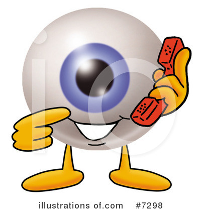 Royalty-Free (RF) Eyeball Clipart Illustration by Mascot Junction - Stock Sample #7298