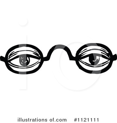 Royalty-Free (RF) Eyeglasses Clipart Illustration by Prawny Vintage - Stock Sample #1121111