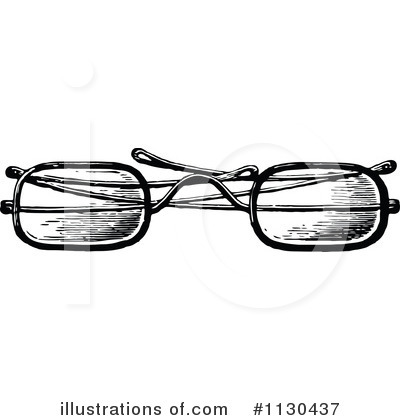 Royalty-Free (RF) Eyeglasses Clipart Illustration by Prawny Vintage - Stock Sample #1130437