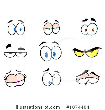 Royalty-Free (RF) Eyes Clipart Illustration by Hit Toon - Stock Sample #1074404