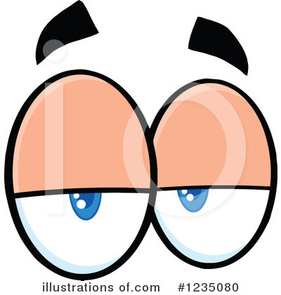 Royalty-Free (RF) Eyes Clipart Illustration by Hit Toon - Stock Sample #1235080