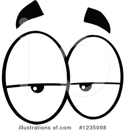 Royalty-Free (RF) Eyes Clipart Illustration by Hit Toon - Stock Sample #1235098