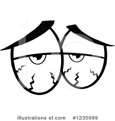 Royalty-Free (RF) Eyes Clipart Illustration by Hit Toon - Stock Sample #1235099