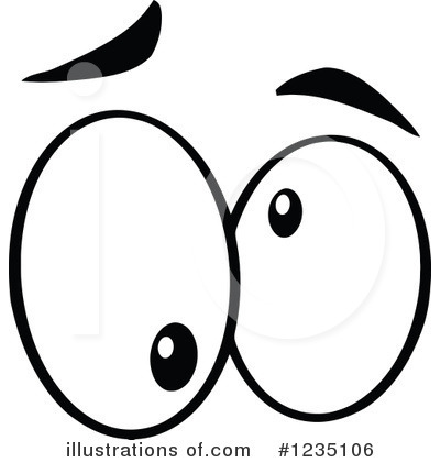 Royalty-Free (RF) Eyes Clipart Illustration by Hit Toon - Stock Sample #1235106