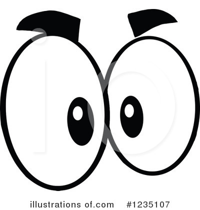 Royalty-Free (RF) Eyes Clipart Illustration by Hit Toon - Stock Sample #1235107