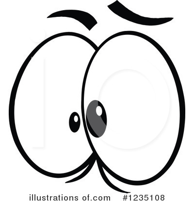 Royalty-Free (RF) Eyes Clipart Illustration by Hit Toon - Stock Sample #1235108