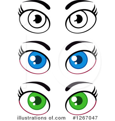 Royalty-Free (RF) Eyes Clipart Illustration by Hit Toon - Stock Sample #1267047