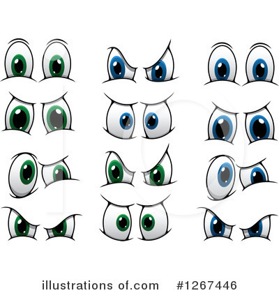 Royalty-Free (RF) Eyes Clipart Illustration by Vector Tradition SM - Stock Sample #1267446