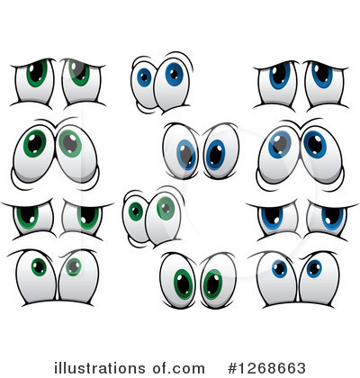 Royalty-Free (RF) Eyes Clipart Illustration by Vector Tradition SM - Stock Sample #1268663