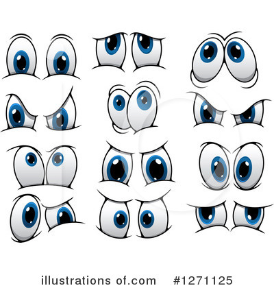 Royalty-Free (RF) Eyes Clipart Illustration by Vector Tradition SM - Stock Sample #1271125