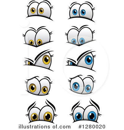 Royalty-Free (RF) Eyes Clipart Illustration by Vector Tradition SM - Stock Sample #1280020