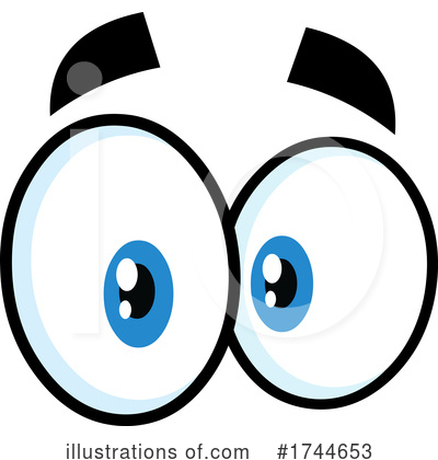 Royalty-Free (RF) Eyes Clipart Illustration by Hit Toon - Stock Sample #1744653