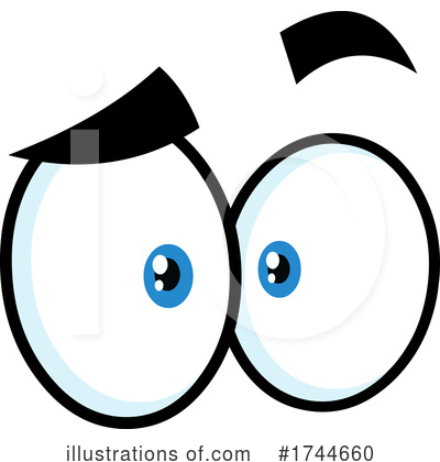 Royalty-Free (RF) Eyes Clipart Illustration by Hit Toon - Stock Sample #1744660