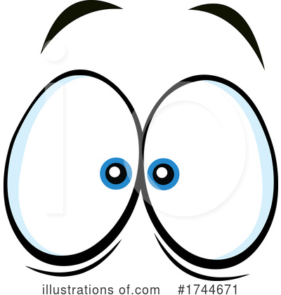 Royalty-Free (RF) Eyes Clipart Illustration by Hit Toon - Stock Sample #1744671