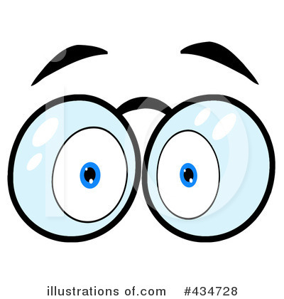 Royalty-Free (RF) Eyes Clipart Illustration by Hit Toon - Stock Sample #434728