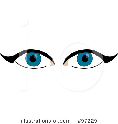 Royalty-Free (RF) Eyes Clipart Illustration by Pams Clipart - Stock Sample #97229