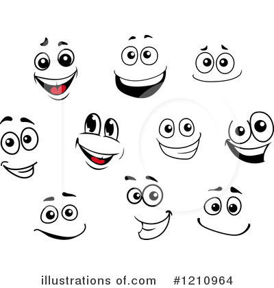 Royalty-Free (RF) Face Clipart Illustration by Vector Tradition SM - Stock Sample #1210964