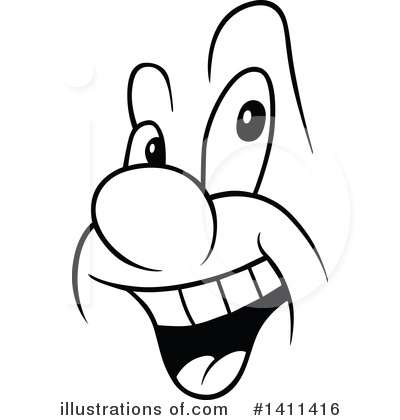 Royalty-Free (RF) Face Clipart Illustration by dero - Stock Sample #1411416
