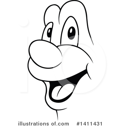 Royalty-Free (RF) Face Clipart Illustration by dero - Stock Sample #1411431