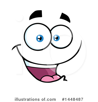 Royalty-Free (RF) Face Clipart Illustration by Hit Toon - Stock Sample #1448487