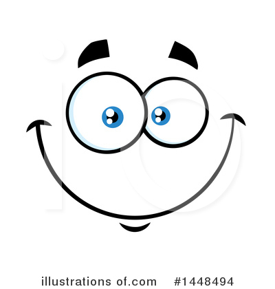 Royalty-Free (RF) Face Clipart Illustration by Hit Toon - Stock Sample #1448494