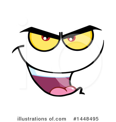 Royalty-Free (RF) Face Clipart Illustration by Hit Toon - Stock Sample #1448495