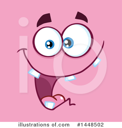 Royalty-Free (RF) Face Clipart Illustration by Hit Toon - Stock Sample #1448502