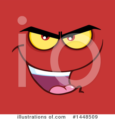 Royalty-Free (RF) Face Clipart Illustration by Hit Toon - Stock Sample #1448509
