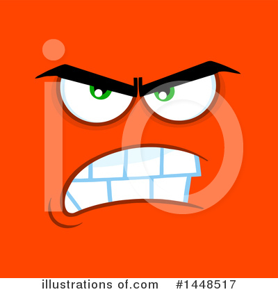 Royalty-Free (RF) Face Clipart Illustration by Hit Toon - Stock Sample #1448517