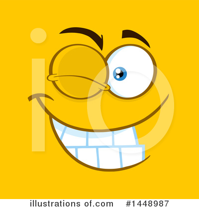 Royalty-Free (RF) Face Clipart Illustration by Hit Toon - Stock Sample #1448987
