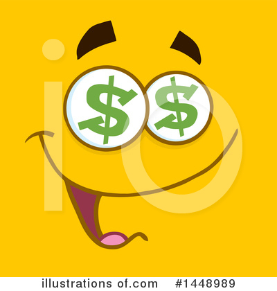 Royalty-Free (RF) Face Clipart Illustration by Hit Toon - Stock Sample #1448989