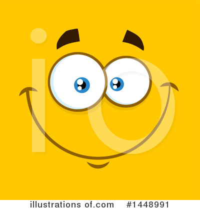 Royalty-Free (RF) Face Clipart Illustration by Hit Toon - Stock Sample #1448991