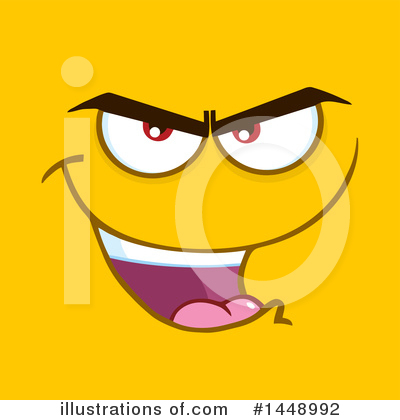 Royalty-Free (RF) Face Clipart Illustration by Hit Toon - Stock Sample #1448992