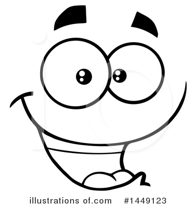 Royalty-Free (RF) Face Clipart Illustration by Hit Toon - Stock Sample #1449123