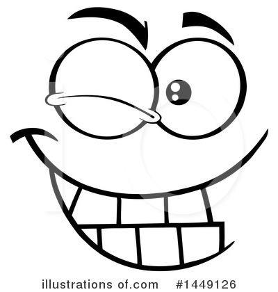 Royalty-Free (RF) Face Clipart Illustration by Hit Toon - Stock Sample #1449126