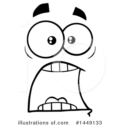 Royalty-Free (RF) Face Clipart Illustration by Hit Toon - Stock Sample #1449133