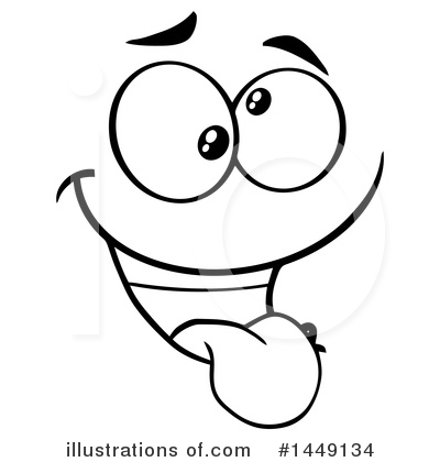 Royalty-Free (RF) Face Clipart Illustration by Hit Toon - Stock Sample #1449134
