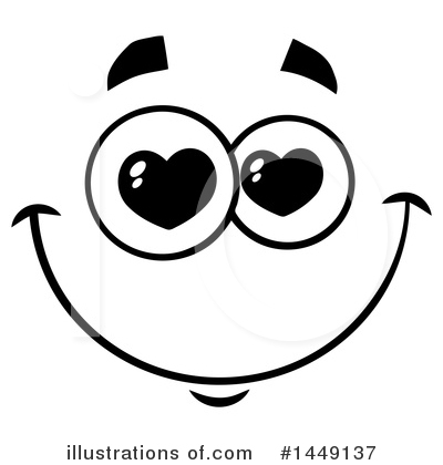 Royalty-Free (RF) Face Clipart Illustration by Hit Toon - Stock Sample #1449137