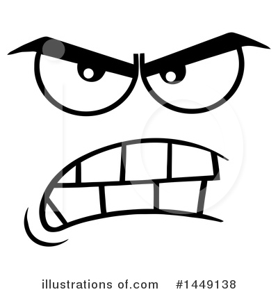 Royalty-Free (RF) Face Clipart Illustration by Hit Toon - Stock Sample #1449138
