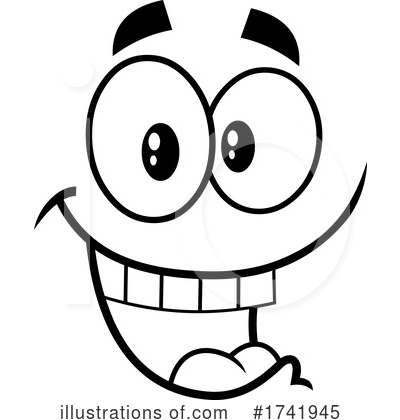 Royalty-Free (RF) Face Clipart Illustration by Hit Toon - Stock Sample #1741945