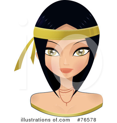 Royalty-Free (RF) Face Clipart Illustration by Melisende Vector - Stock Sample #76578