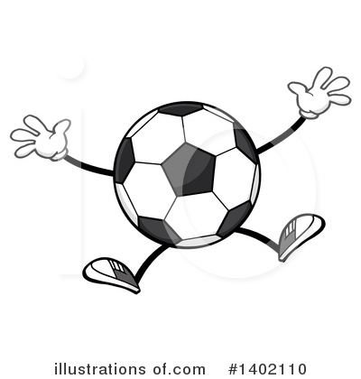 Faceless Soccer Ball Clipart #1402110 by Hit Toon